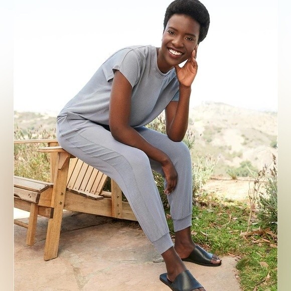 Splendid 100% Silk Naya Jogger Pants Size Small - Picture 1 of 14